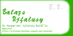 balazs ujfalusy business card